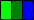 blue and green