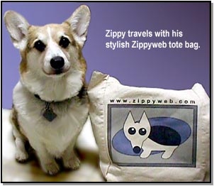 Zippy and his totebag